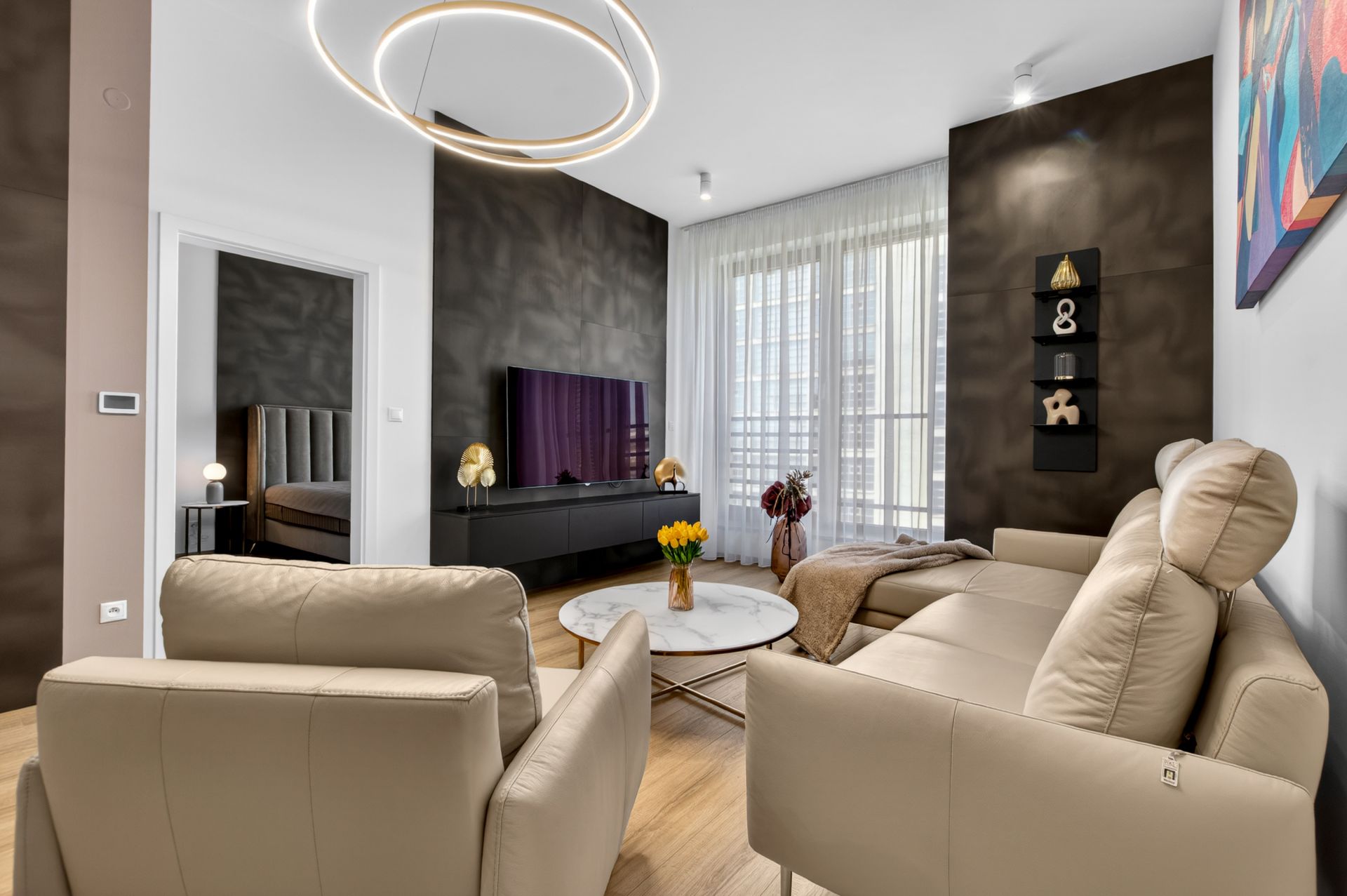 Na prenájom elegantný 2-izbový byt, 68 m2, 2x garážové státie, FIVE STAR RESIDENCE*****