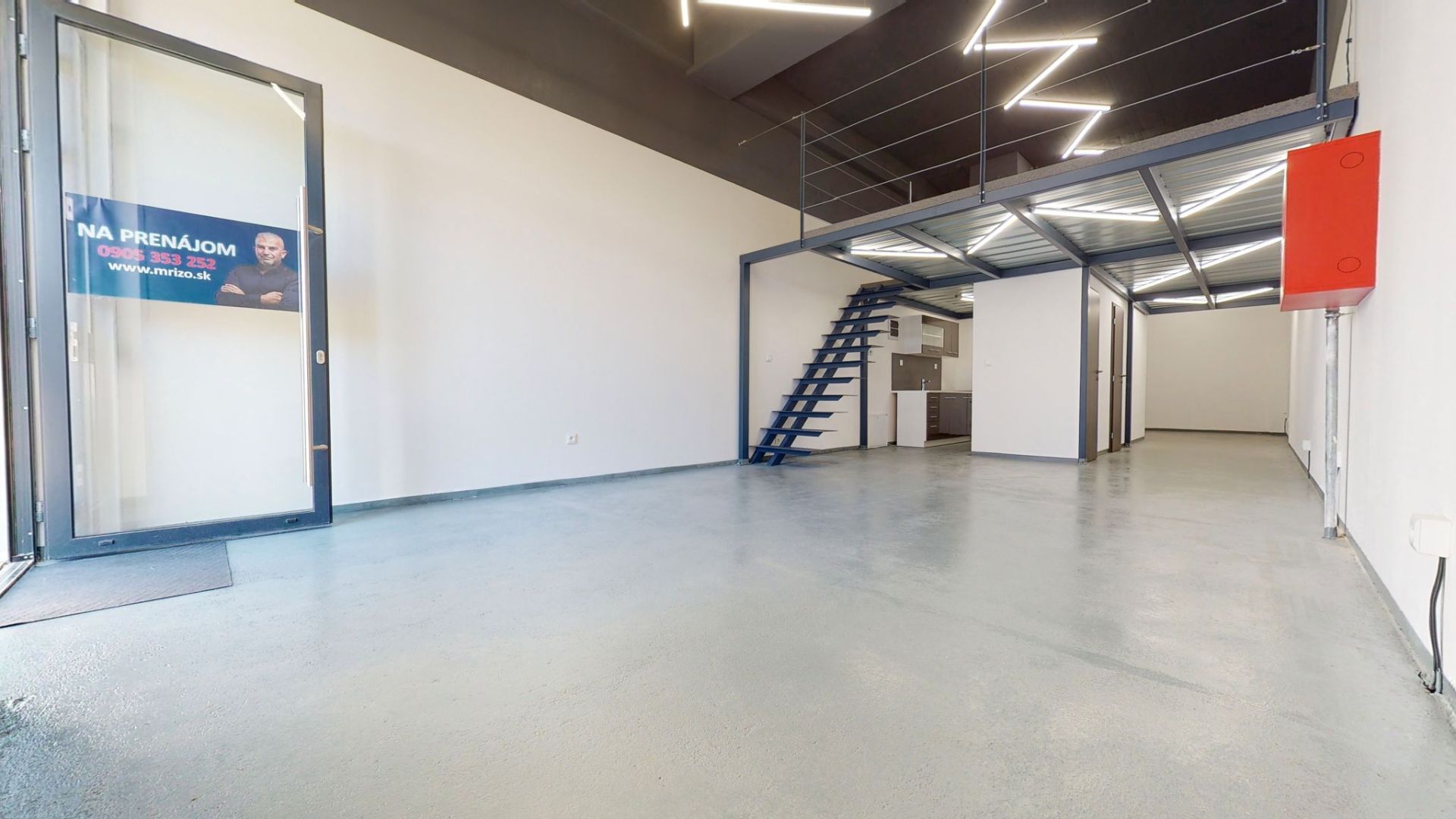 Obchodný priestor, 61,74m2 + 31,14m2, novostavba Matadorka